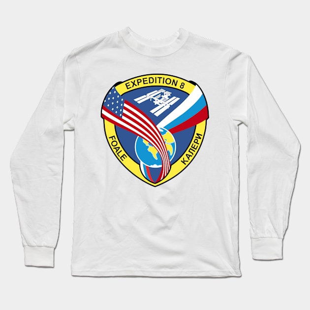 Expedition 8 Crew Patch Long Sleeve T-Shirt by Spacestuffplus